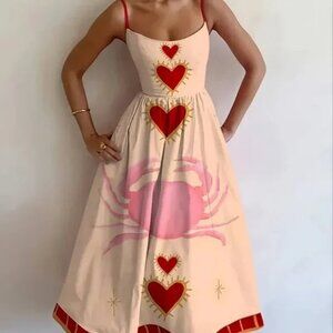 Heart & Crab Cami Dress